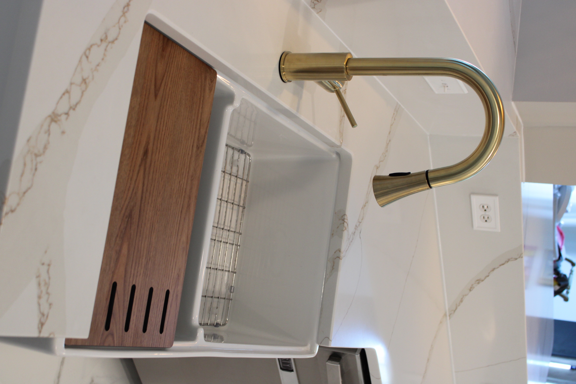 Kitchen faucet detail